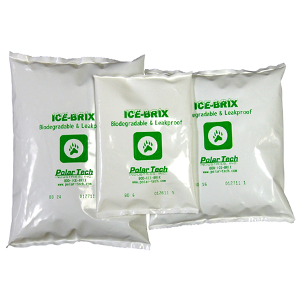 6 <span class='fraction'>1/4</span> x 6 x 1" - 16 oz. Ice-Brix<span class='rtm'>®</span> Biodegradable Packs