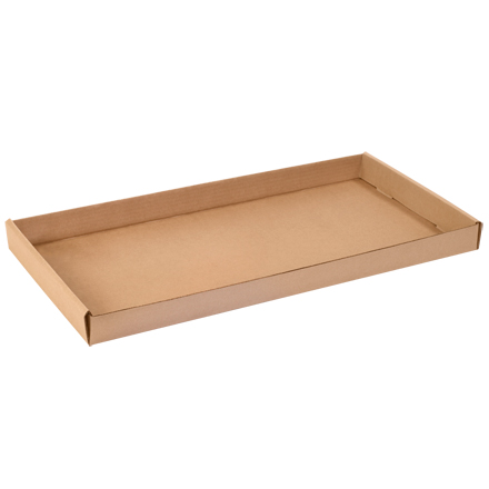 24 x 12 x 1 <span class='fraction'>3/4</span>" Kraft Corrugated Trays