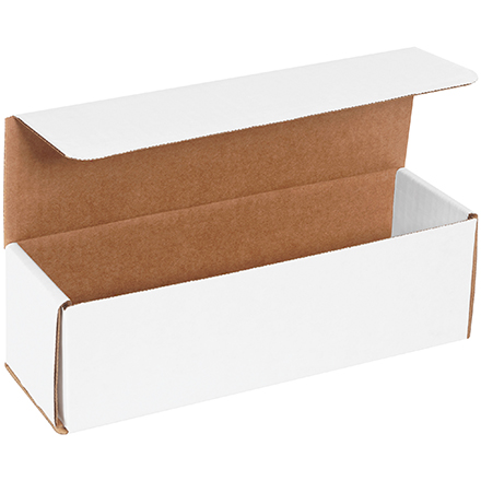 10 x 3 x 3" White Corrugated Mailers