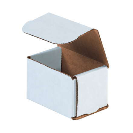 3 x 2 x 2" White Corrugated Mailers