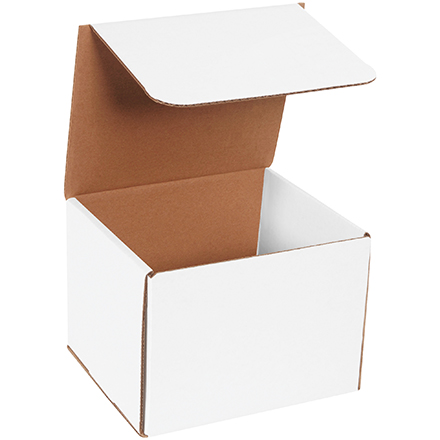 8 x 7 x 6" White Corrugated Mailers